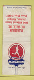 Matchbook Cover - Marathon oil gas McLaughlin Jackson MI WEAR BOBTAIL