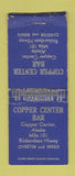 Matchbook Cover - Copper Center Bar AK BOBTAIL
