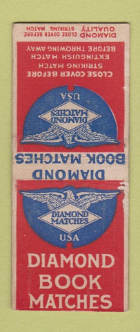 Matchbook Cover - Diamond Match Books DQ BOBTAIL