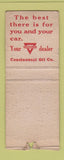 Matchbook Cover - Conoco oil gas Bill Bloyed Tulsa OK WEAR BOBTAIL