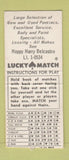 Matchbook Cover - Bellcastro Pontiac Ferndale MI BOBTAIL