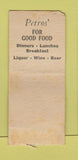 Matchbook Cover - Petros' Bar Cdafe Toledo OH WEAR BOBTAIL