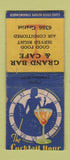 Matchbook Cover - Grand Bar Cafe Detroit MI girlie WEAR BOBTAIL