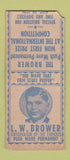 Matchbook Cover - LW Brower  Salon Push Wave Perm St Louis? BOBTAIL