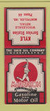 Matchbook Cover - Kyle Marathon oil gas Montpelier IN BOBTAIL