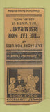 Matchbook Cover - Eat Mor Restaurant Adrian MI WORN BOBTAIL