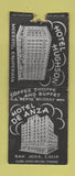 Matchbook Cover - Hotel De Anza San Jose CA BOBTAIL