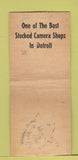 Matchbook Cover - Griffin Camera Shop Detroit MI pinup WEAR BOBTAIL