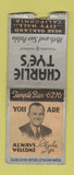 Matchbook Cover - Charlie Tye's Oakland CA BOBTAIL