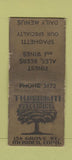 Matchbook Cover - The Elm Grille Meriden CT WORN BOBTAIL