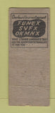 Matchbook Cover - Trading Post Restaurant Standard oil gas Lyons OH POOR BOBTAIL