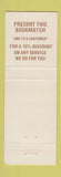 Matchbook Cover - Williams Contract Services North Myrtle Beach SC