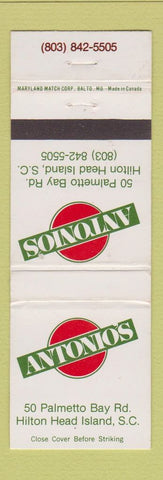Matchbook Cover - Antonio's Hilton Head Island SC WEAR