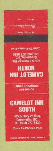 Matchbook Cover - Camelot Inn South Greenville SC WEAR