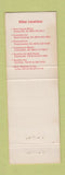 Matchbook Cover - Camelot Inn South Greenville SC WEAR