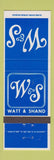 Matchbook Cover - Satt and Shand Lancaster PA stores