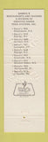Matchbook Cover - Darryl's 1879 Restaurant Tavern Knoxville TN