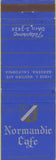 Matchbook Cover - Normandie Cafe Gardena CA