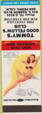 Matchbook Cover - Tommy's Good Fellows Club San Pedro CA pinup Black Magic