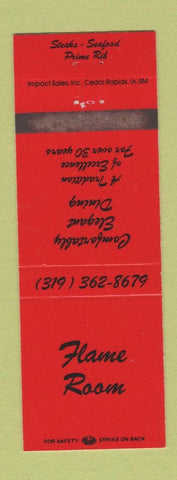 Matchbook Cover - Flame Room Restaurant WEAR