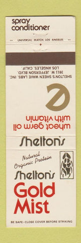 Matchbook Cover - Shelton's Gold Mist Spray Conditioner Los Angeles CA