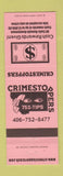 Matchbook Cover - Crime Stoppers MT Montana