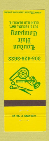 Matchbook Cover - London Hair Company Salon Deerfield Beach FL