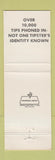 Matchbook Cover - Crime Stoppers