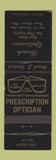 Matchbook Cover - Beach Opticians Cocoa Beach FL