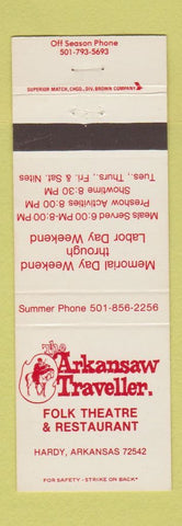 Matchbook Cover - Arkansaw Traveller Hardy AR