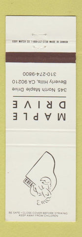 Matchbook Cover - Maple Drive Beverly Hills CA