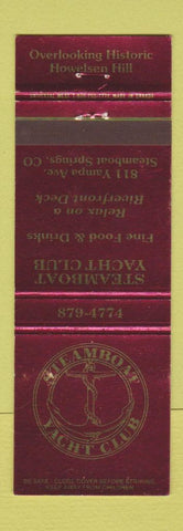 Matchbook Cover - Steamboat Yacht Club Steamboat Springs Colorado