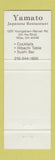 Matchbook Cover - Yamato Japanese Restaurant Niles OH