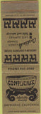 Matchbook Cover - Confucius Chinese food Greenbrae CA
