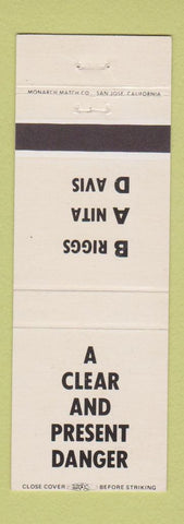 Matchbook Cover - Briggs Anita Davis Massage Parlor Coalition Pasadena CA