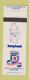 Matchbook Cover - Dixie Trucker's Home stop McLEan IL Tuscola oil gas