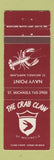 Matchbook Cover - The Crab Claw St Michaels MD WEAR