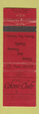 Matchbook Cover - Colony Club Dayton OH WEAR