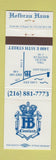 Matchbook Cover - Hofbrau Haus Cleveland OH