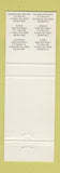 Matchbook Cover - Alabama Super Park Resorts  Camden Gulf Shores Eufaula AL