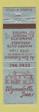 Matchbook Cover - Wyandotte Inn MI