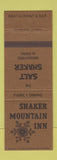 Matchbook Cover - Shaker Mountain Inn Restaurant Pasadena Glendale CA