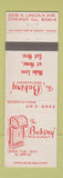 Matchbook Cover - The Bakery Restaurant Chicago IL