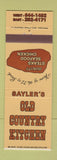 Matchbook Cover - Old Country Kitchen Sayler's  72 oz Steak
