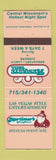 Matchbook Cover - Mesquite Grill Stevens Point WI