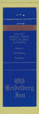 Matchbook Cover - Old Heidelberg Inn Golden Colorado Colfax