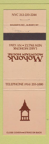 Matchbook Cover - Mohonk Mountain House New Paltz NY WEAR