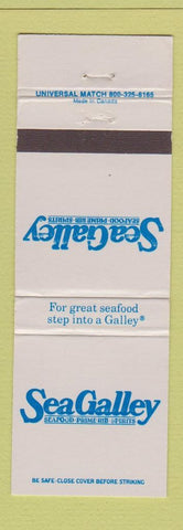 Matchbook Cover - Sea Galley Restaurant  WEAR