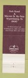 Matchbook Cover - Reading Motor Inn Publick House Wyommising PA