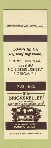 Matchbook Cover - The Brickskeller Washington DC